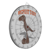 Tekening met voet T-Rex Dartbord (Voorkant Links)