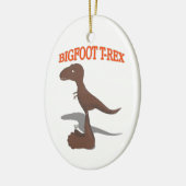 Tekening met voet T-Rex Keramisch Ornament (Links)