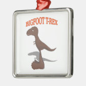Tekening met voet T-Rex Metalen Ornament (Links)
