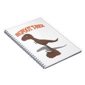 Tekening met voet T-Rex Notitieboek (Rechterzijde)