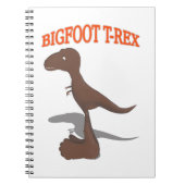 Tekening met voet T-Rex Notitieboek (Voorkant)