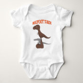 Tekening met voet T-Rex Romper (Voorkant)