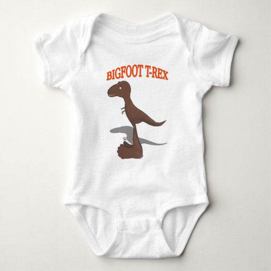 Tekening met voet T-Rex Romper (Voorkant)