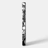 Tekening met zwarte en witte flens Case-Mate iPhone case (Achterkant / Links)