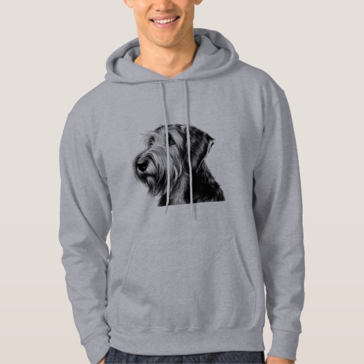 Tekening Otterhound Hoodie (Voorkant)