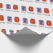 Tekening PB en J Best Friends Pb en J BFF Cadeaupapier (Hoek)