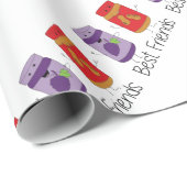 Tekening PB en J Best Friends Pb en J BFF Cadeaupapier (Rol Hoek)