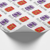 Tekening PB en J Best Friends Pb en J BFF Cadeaupapier (Hoek)