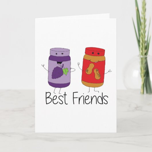 Tekening PB en J Best Friends Pb en J BFF Kaart (Voorkant)