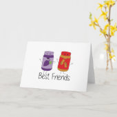 Tekening PB en J Best Friends Pb en J BFF Kaart (Gele Bloem)