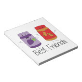 Tekening PB en J Best Friends Pb en J BFF Notitieblok (Schuin)