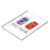 Tekening PB en J Best Friends Pb en J BFF Notitieboek (Linkerzijde)