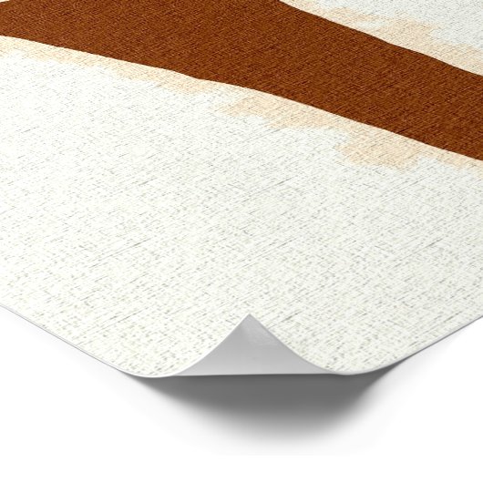 Tekening Peru Warrior-vierkant Poster (Hoek)