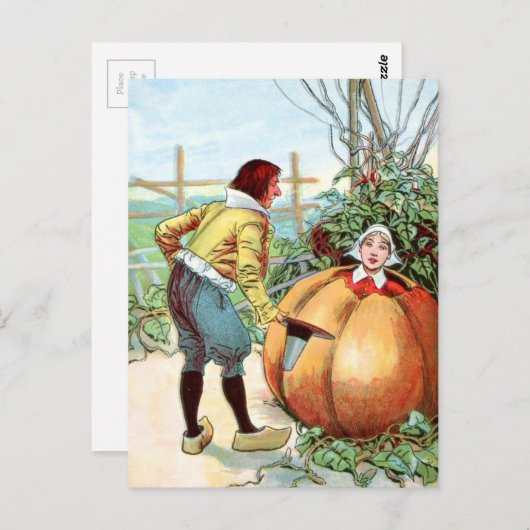  tekening: Peter Pumpkin Eater Briefkaart (Voorkant / Achterkant)