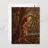  tekening: Pocahontas, de Indiase prinses Briefkaart (Voorkant / Achterkant)