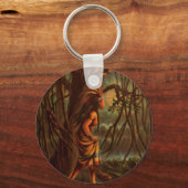  tekening: Pocahontas, de Indiase prinses Sleutelhanger (Voorkant)