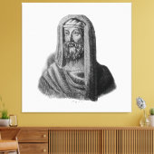 Tekening Portret van de Griekse filosoof Diogenes Canvas Afdruk (Insitu (Woonkamer))