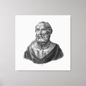 Tekening Portret van de Griekse filosoof Plato Canvas Afdruk (Voorkant)