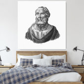 Tekening Portret van de Griekse filosoof Plato Canvas Afdruk (Insitu (Slaapkamer))