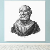 Tekening Portret van de Griekse filosoof Plato Canvas Afdruk (Insitu (Houten vloer))