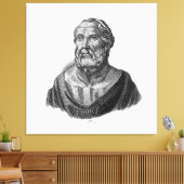 Tekening Portret van de Griekse filosoof Plato Canvas Afdruk (Insitu (Woonkamer))