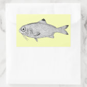  tekening rechthoekige sticker (Tas)