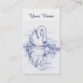  tekening - reflectie in Swan - Visitekaartje (Voorkant)