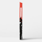 Tekening rode en zwarte inktfluitjes Case-Mate iPhone case (Achterkant / Links)