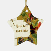 tekening rode paarse Sweet Pea ornament (Rechts)