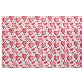 Tekening rood en roze harten stof (Fat Quarter)