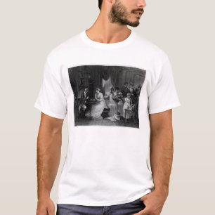 Tekening Room Scene, van 'The Social Day' door Pet T-shirt