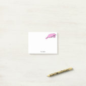  tekening roze post-it® notes (Op bureau)