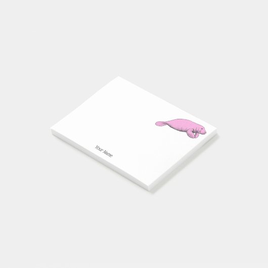 tekening roze post-it® notes (Schuin)