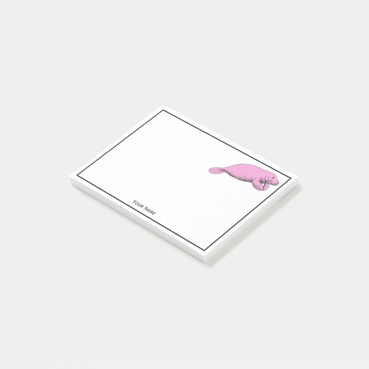 tekening roze post-it® notes (Schuin)