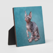 Tekening Sphynx kitten Fotoplaat (Voorkant)