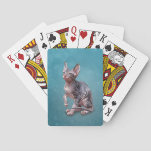 Tekening Sphynx kitten Notitieboek Pokerkaarten