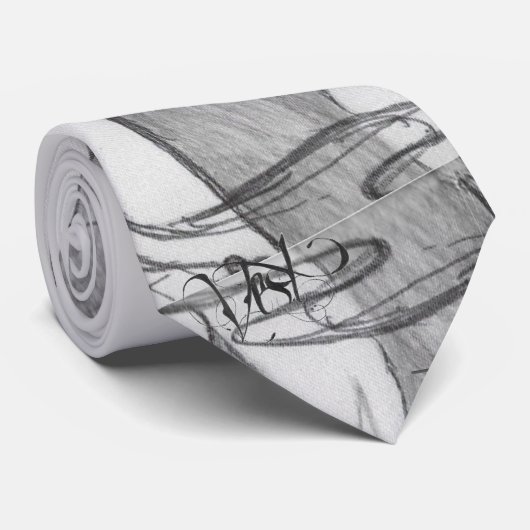 tekening stropdas (Opgerold)