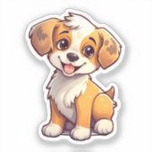 Tekening tekenfilm sticker (Voorkant)