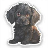 Tekening tekenfilm sticker (Voorkant)