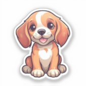 Tekening tekenfilm sticker (Voorkant)