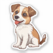 Tekening tekenfilm sticker (Voorkant)