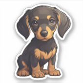 Tekening tekenfilm sticker (Voorkant)