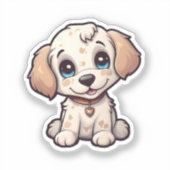 Tekening tekenfilm sticker (Voorkant)