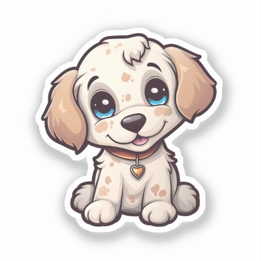 Tekening tekenfilm sticker (Voorkant)