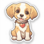 Tekening tekenfilm sticker (Voorkant)