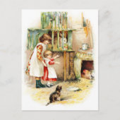  tekening: The Rabbit Hutch Briefkaart (Voorkant)