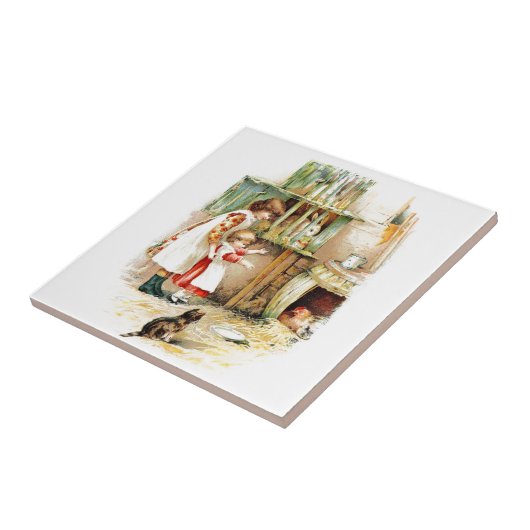  tekening: The Rabbit Hutch Tegeltje (Zijkant)