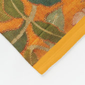 TEKENING TUSSEN MENSEN, STROMEN, GROENE VERLIEZEN FLEECE DEKEN (Hoek)