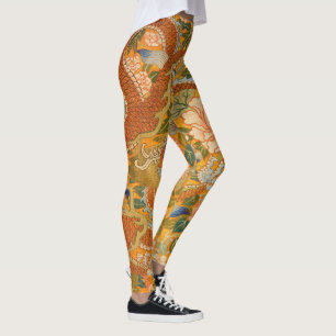 TEKENING TUSSEN MENSEN, STROMEN, GROENE VERLIEZEN  LEGGINGS