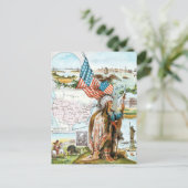  tekening: US Collage Briefkaart (Staand voorkant)